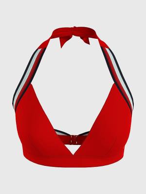 Bañadores Tommy Hilfiger Fixed Triangle Bikini Top Mujer Rojas | TH178VSO