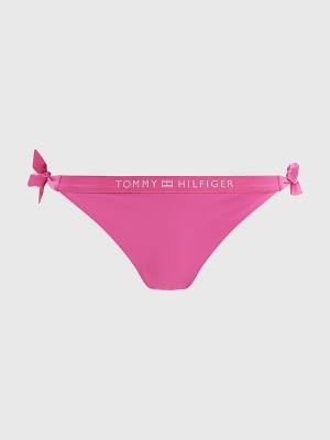 Bañadores Tommy Hilfiger Logo Waistband Cheeky Fit Bikini Bottoms Mujer Rosas | TH136XIJ