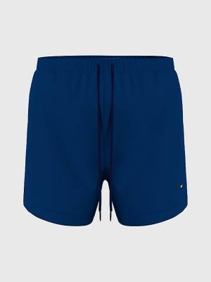 Bañadores Tommy Hilfiger Solid Mid Length Shorts Hombre Azules | TH691WFJ
