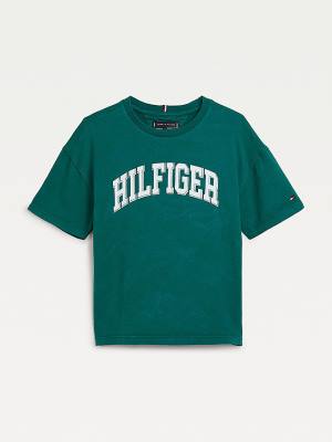 Camiseta Tommy Hilfiger Organic Algodon Tie-Dye Niño Verde | TH324WRU