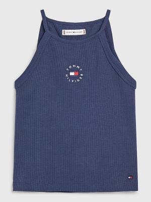 Camiseta Tommy Hilfiger Rib-Knit Tank Top Niña Azules | TH839UVS