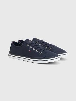 Zapatillas Tommy Hilfiger Iconic Logo Mujer Azules | TH871CRX