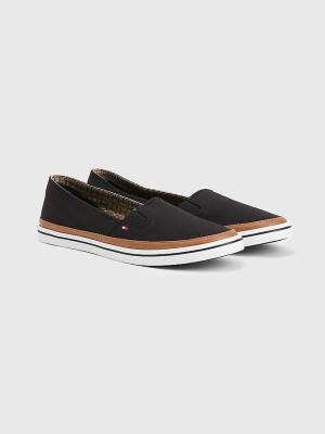 Zapatillas Tommy Hilfiger Iconic Slip-On Mujer Negras | TH498KPO
