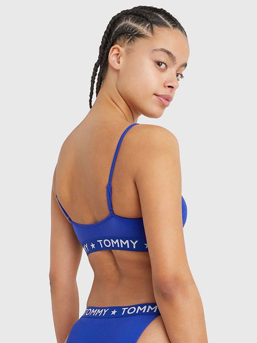Bañadores Tommy Hilfiger Bikini Bralette Mujer Azules | TH436KIL