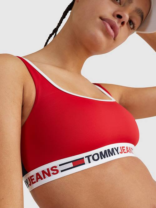 Bañadores Tommy Hilfiger Cutout Detail Bikini Bralette Mujer Rojas | TH580KXF